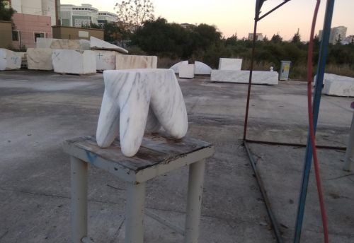 Marble seahorse